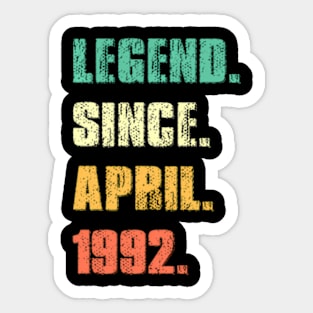 Legend Since April 1992 32Th 32 Sticker